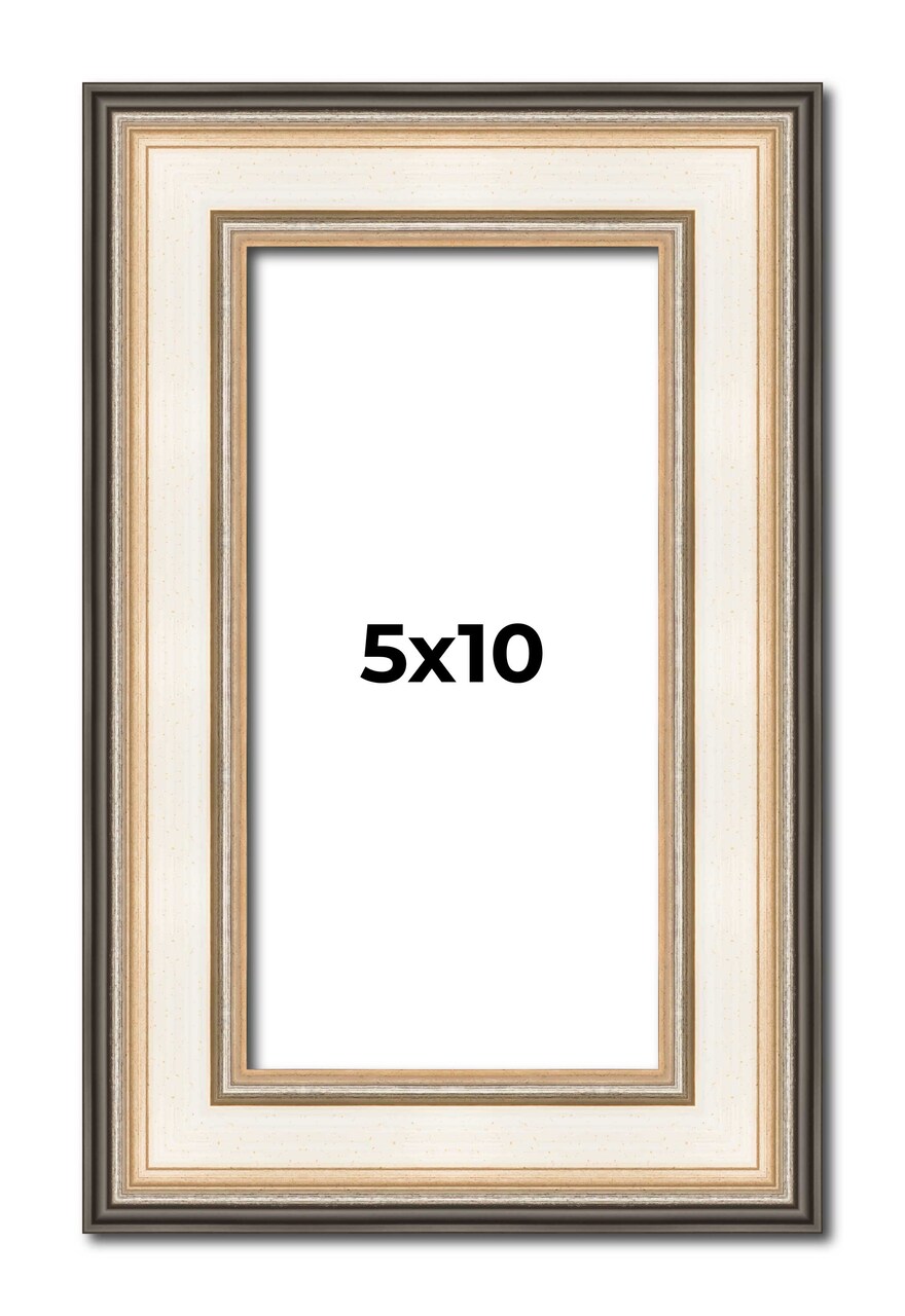 Panoramic Contemporary Silver Frame - UV Acrylic, Foam Board Backing, Hanging Hardware